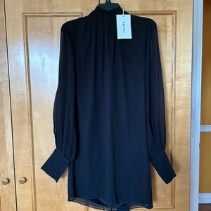 New Frame black medium dress 100% silk fully lined and comes with a belt🍀🍀